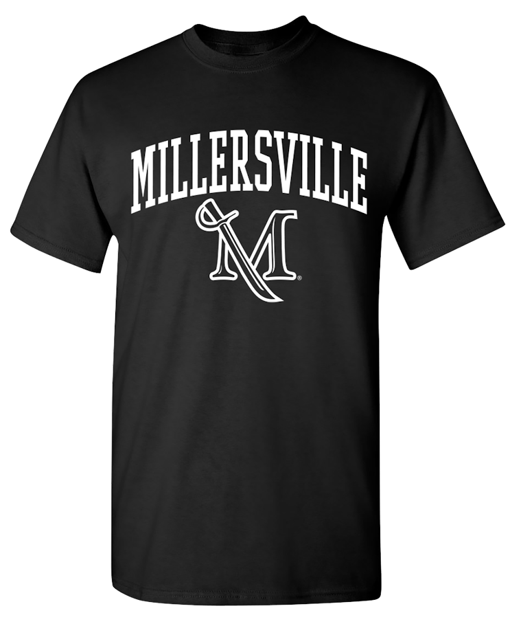 50/50 Tee with White Washed Ink, Color: Black, Size: Small