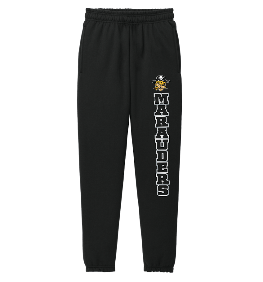 Lightweight Marauders Fleece Sweatpants, Color: Black, Size: Small
