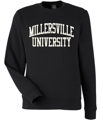 Ivory Letter Fleece Crew