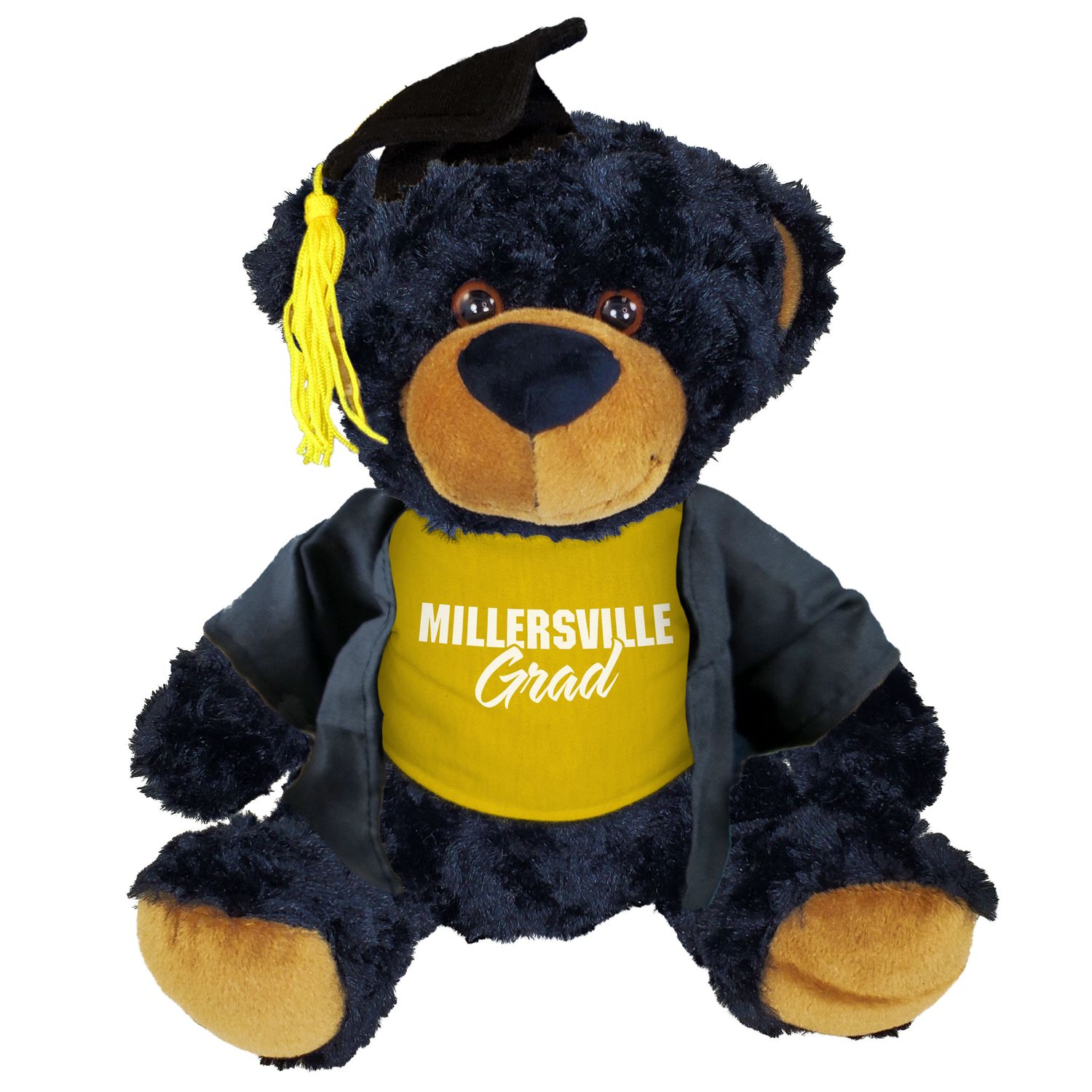 Graduation Bears w/ Shirt, Color: Black