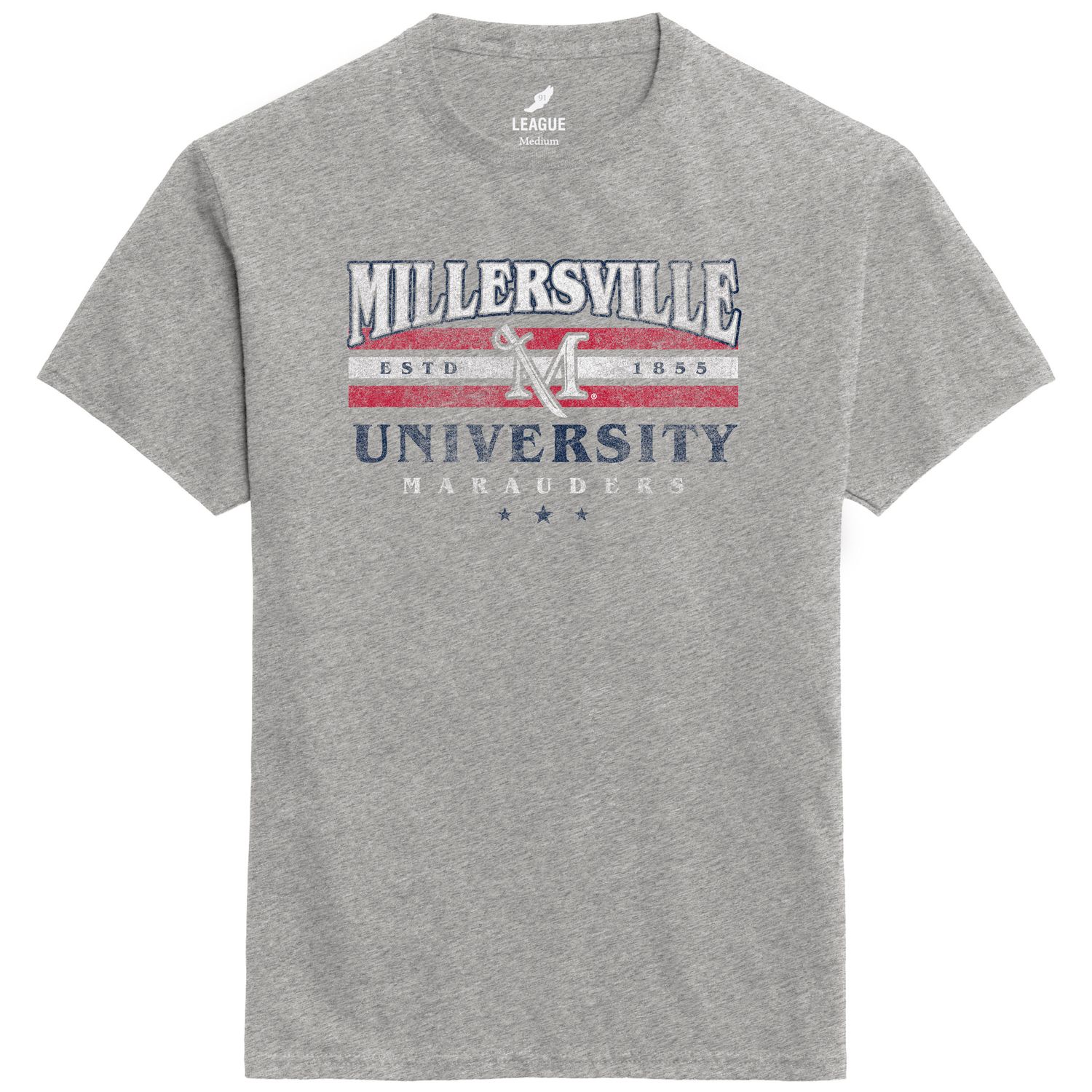 Ville Patriotic Tee Heather Grey 