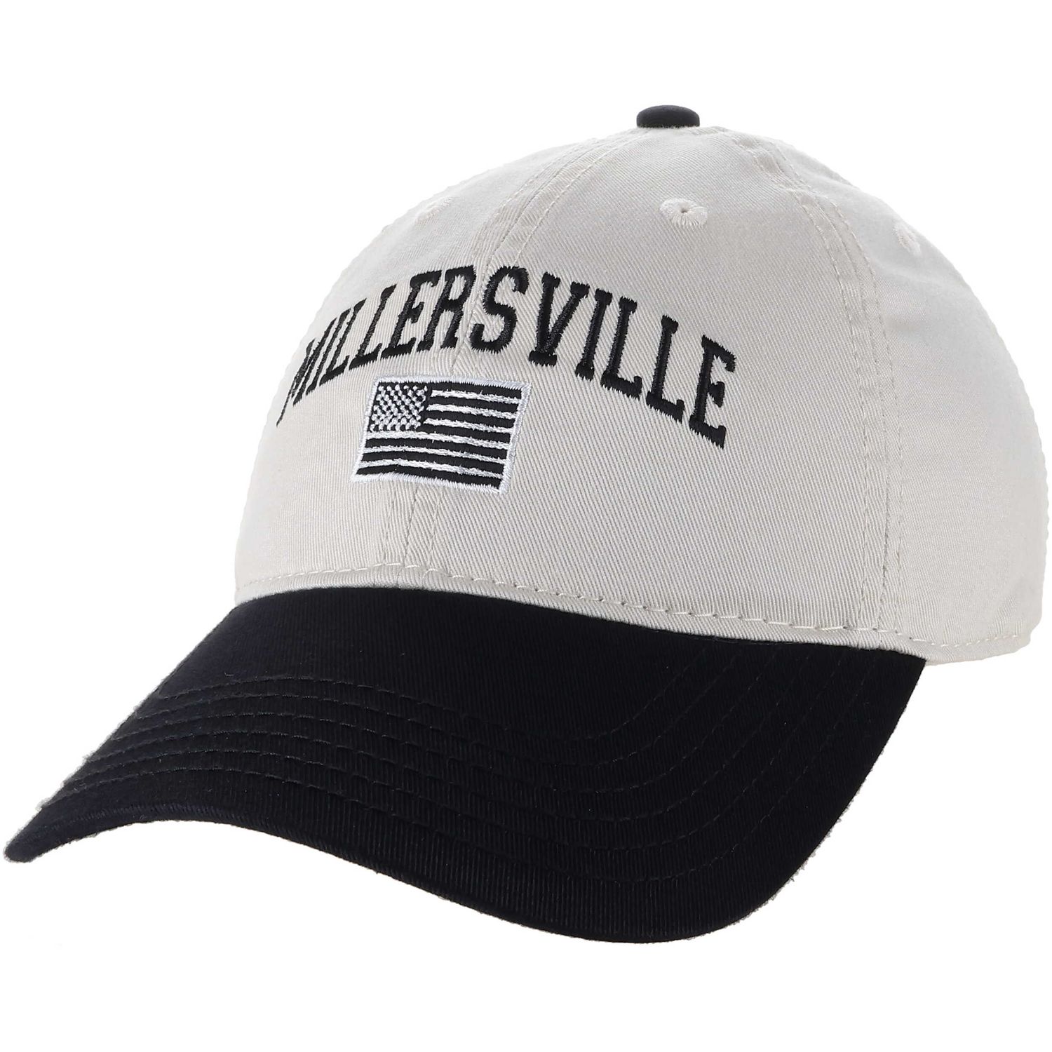 Relaxed Twill Flag Hat Stone/Black