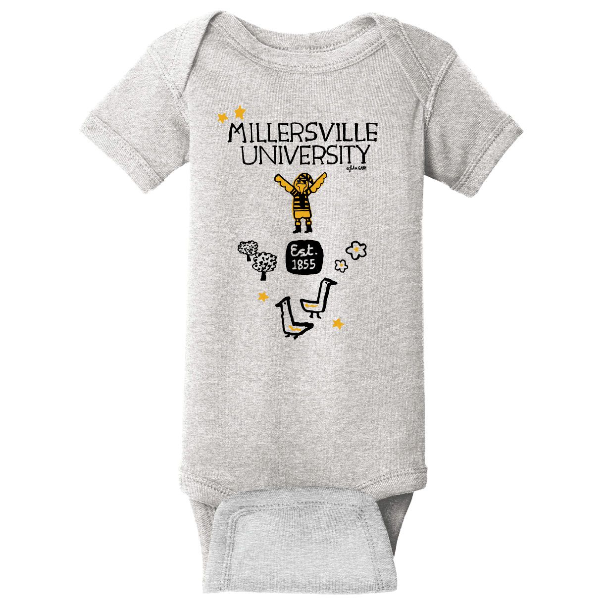 Julia Gash Onesie Heather Grey