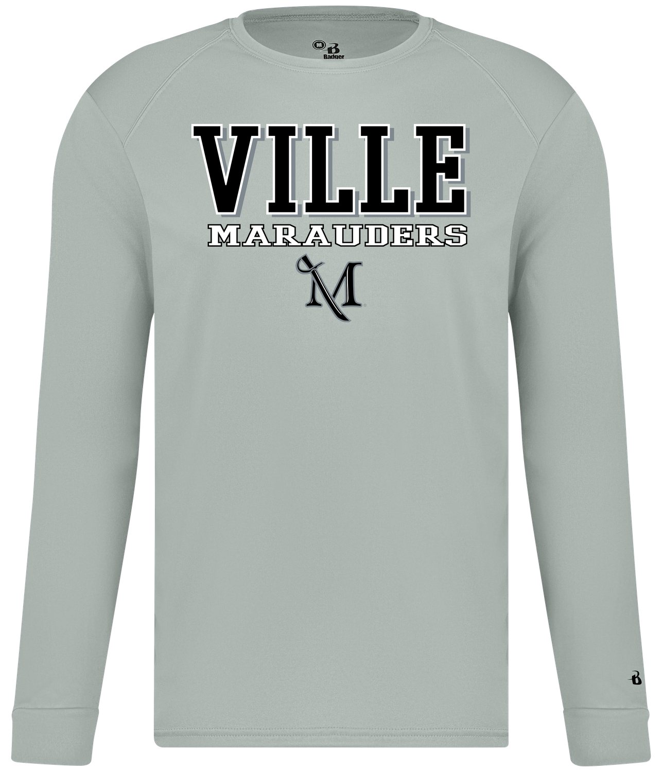 B-Core Long Sleeve Tee Silver