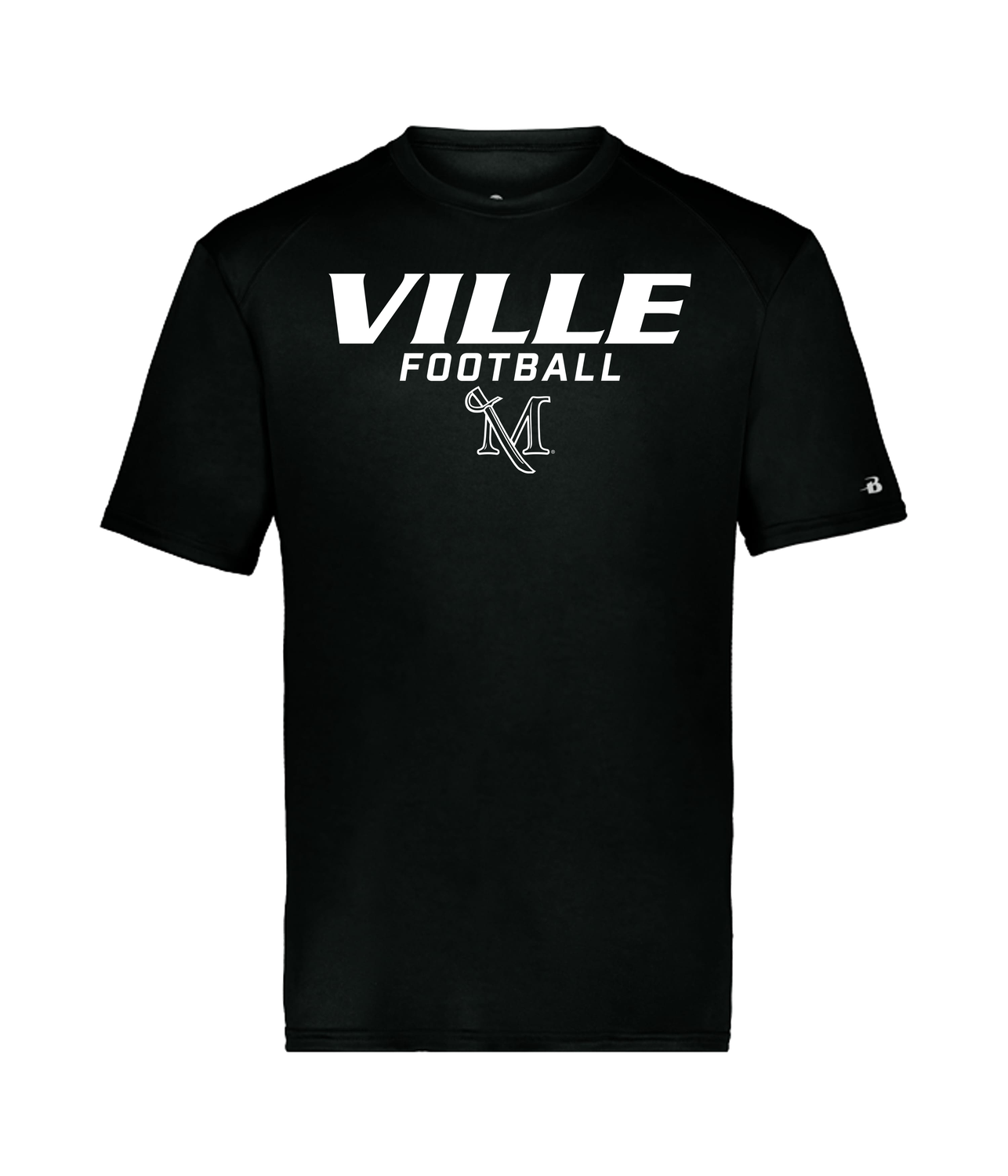 B-Core Sport Tees, Color: Football, Size: Small