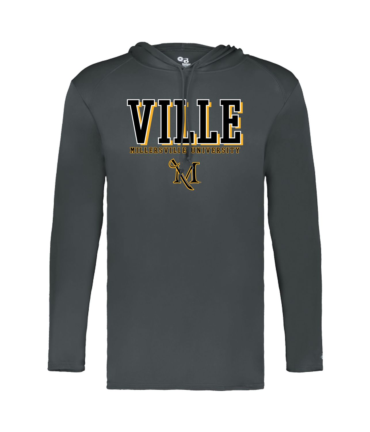 B-Core Longsleeve Hooded Tee Graphite