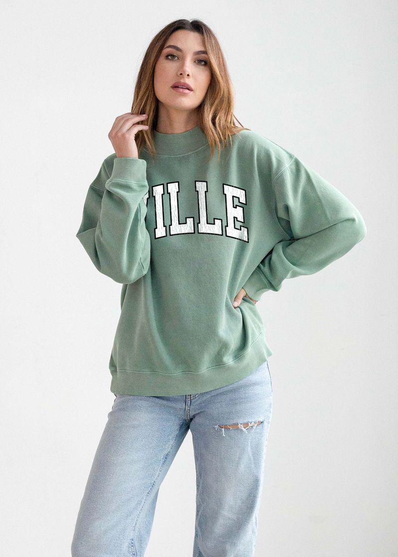 Nantucket Mockneck, Color: Mint, Size: Small