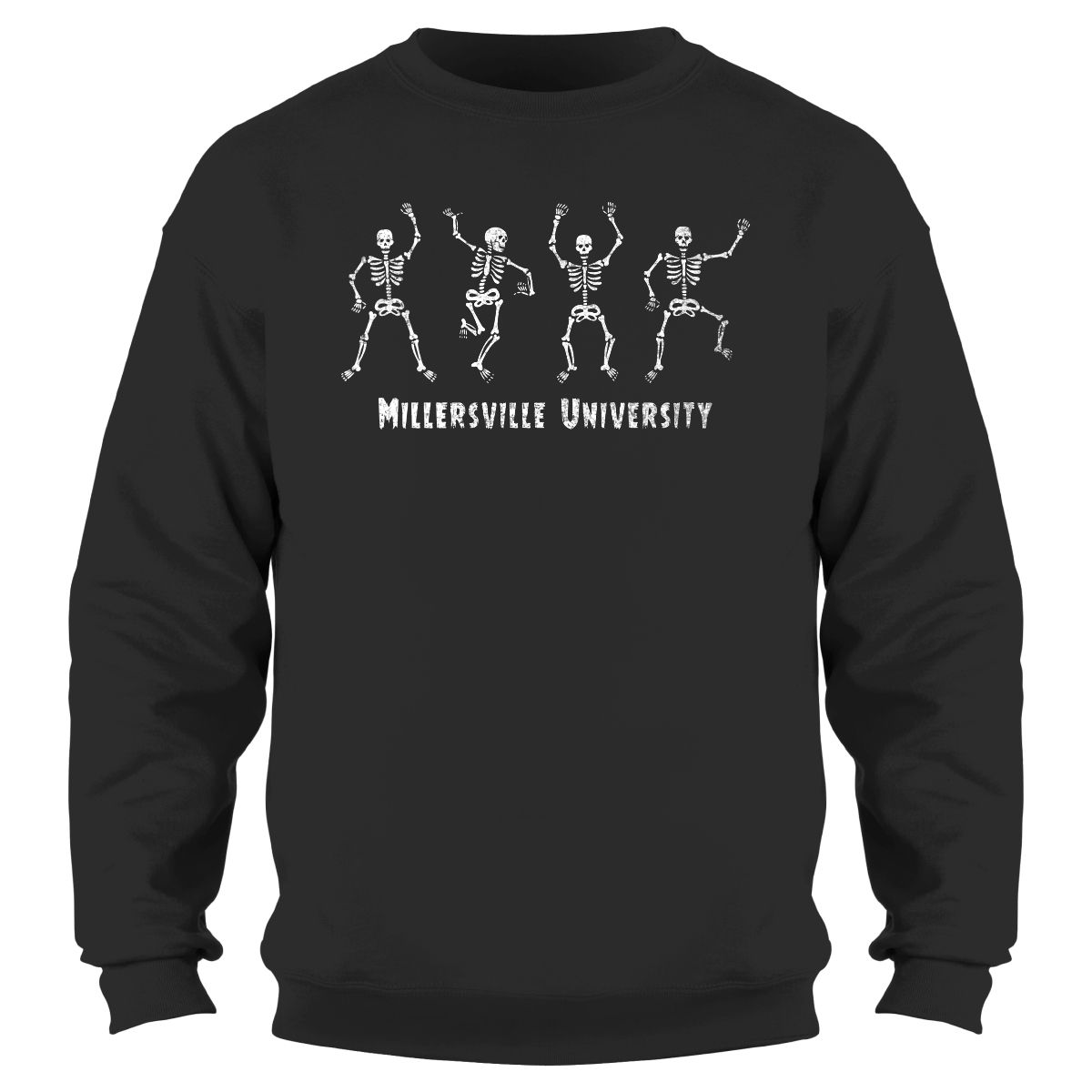 Skeleton Friends Crew Black