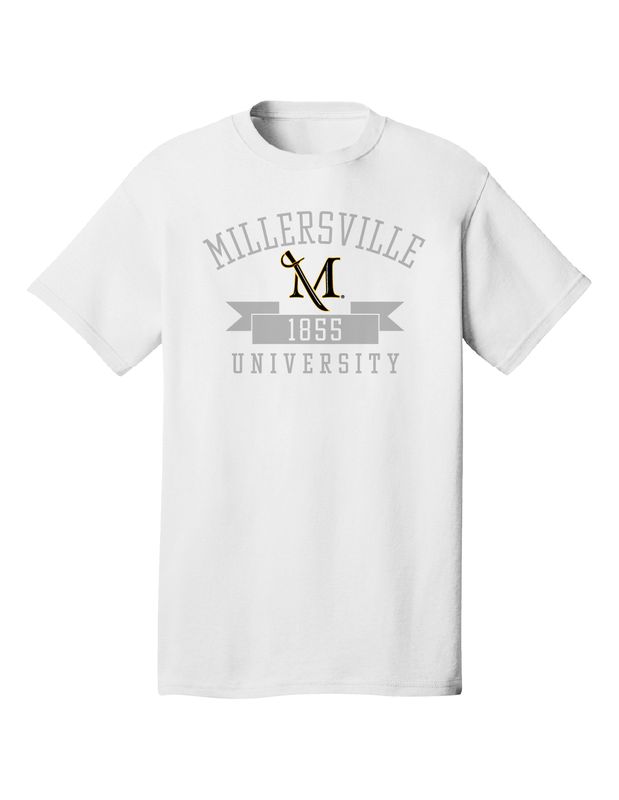 Milo 1855 Banner tee with Gold m-sword White