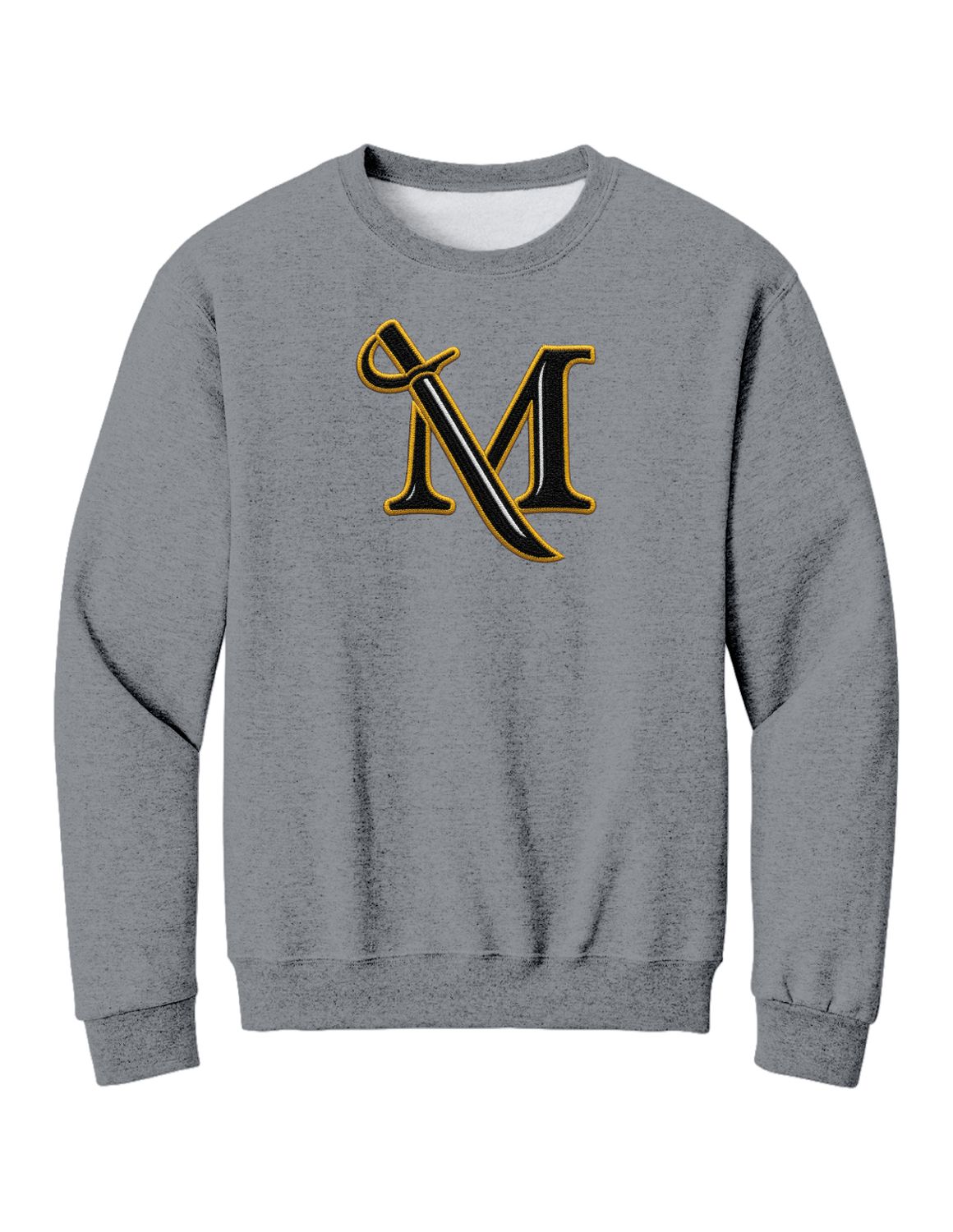 Barkley Crew Chenille Applique Athletic Heather