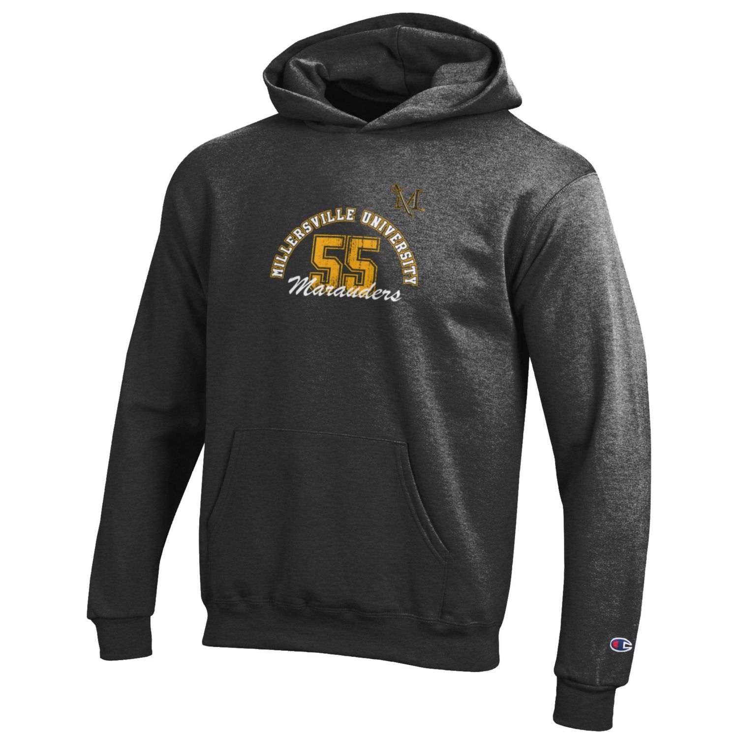 Youth Powerblend Hood Granite Heather