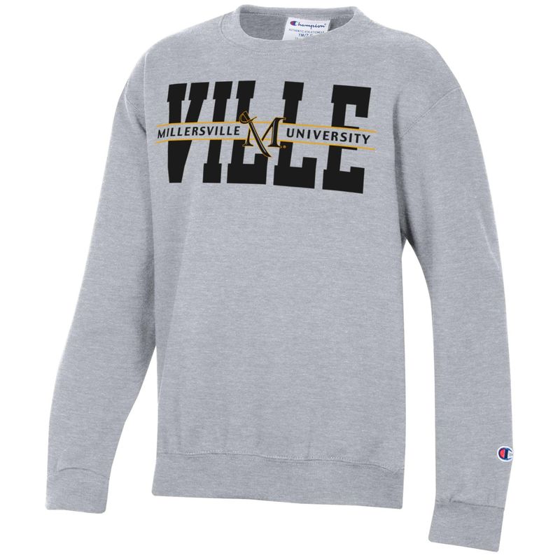 Youth Powerblend Crew VILLE Heather Grey