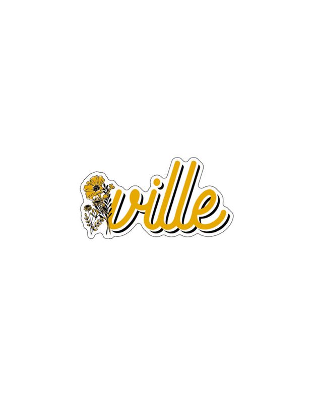 Ville Flowers Rugged Sticker 2"