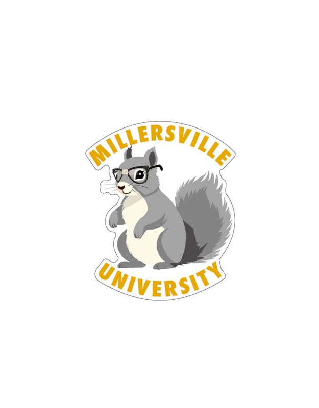 Squirrel Rugged Sticker 2"