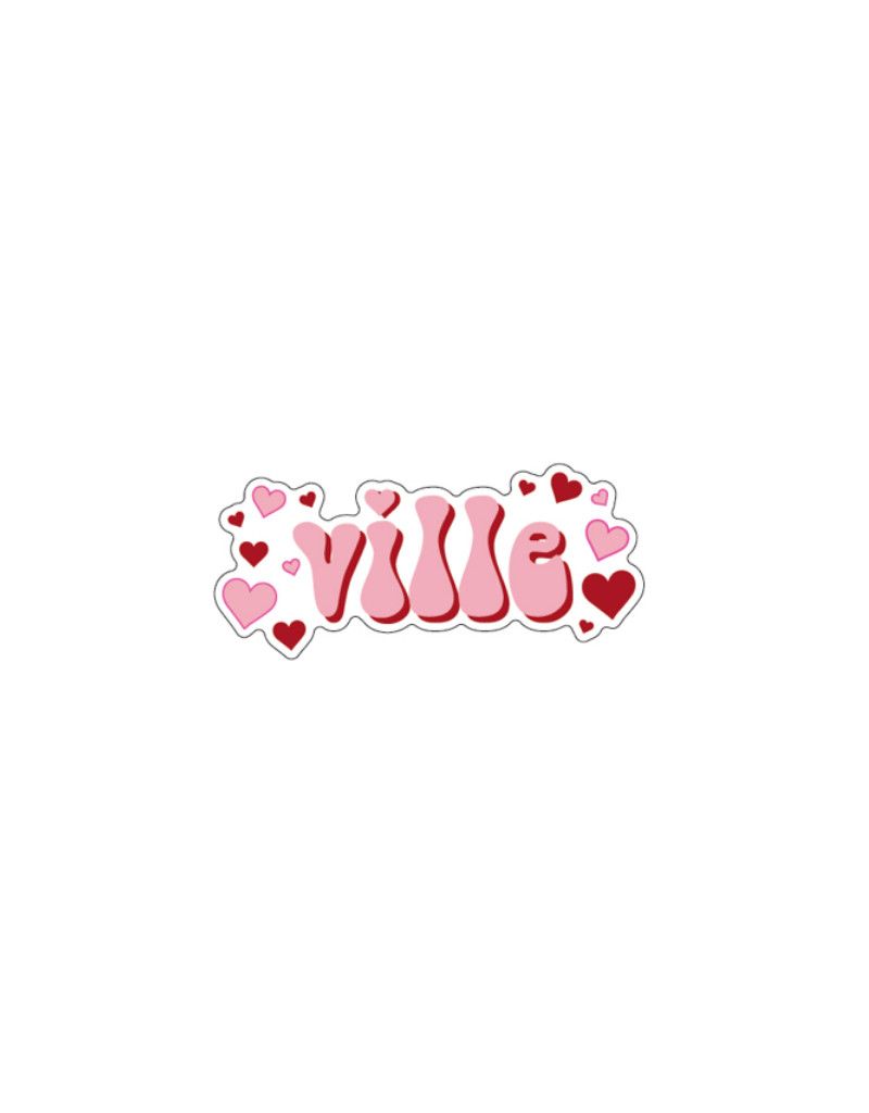 Ville Hearts Rugged Sticker 2"