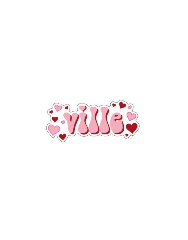 Ville Hearts Rugged Sticker 2"