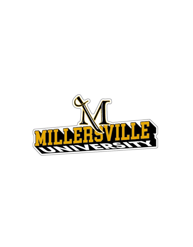 Millersville over University Rugged Sticker 3.5"