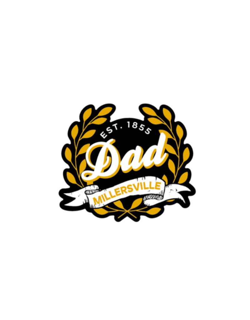Dad Laurals Rugged Sticker 3.5"