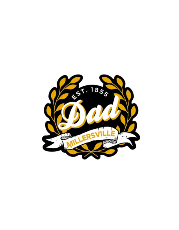 Dad Laurals Rugged Sticker 3.5"