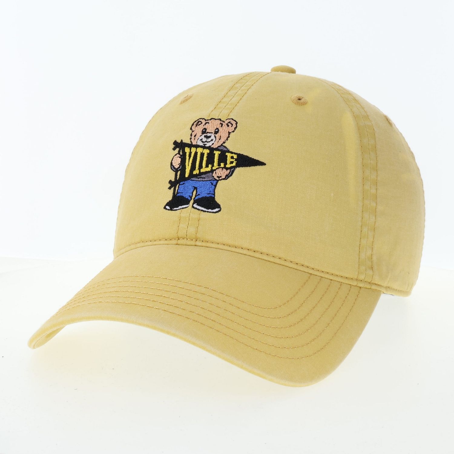 Terra Twill Hat with Embroidered Bear Honey