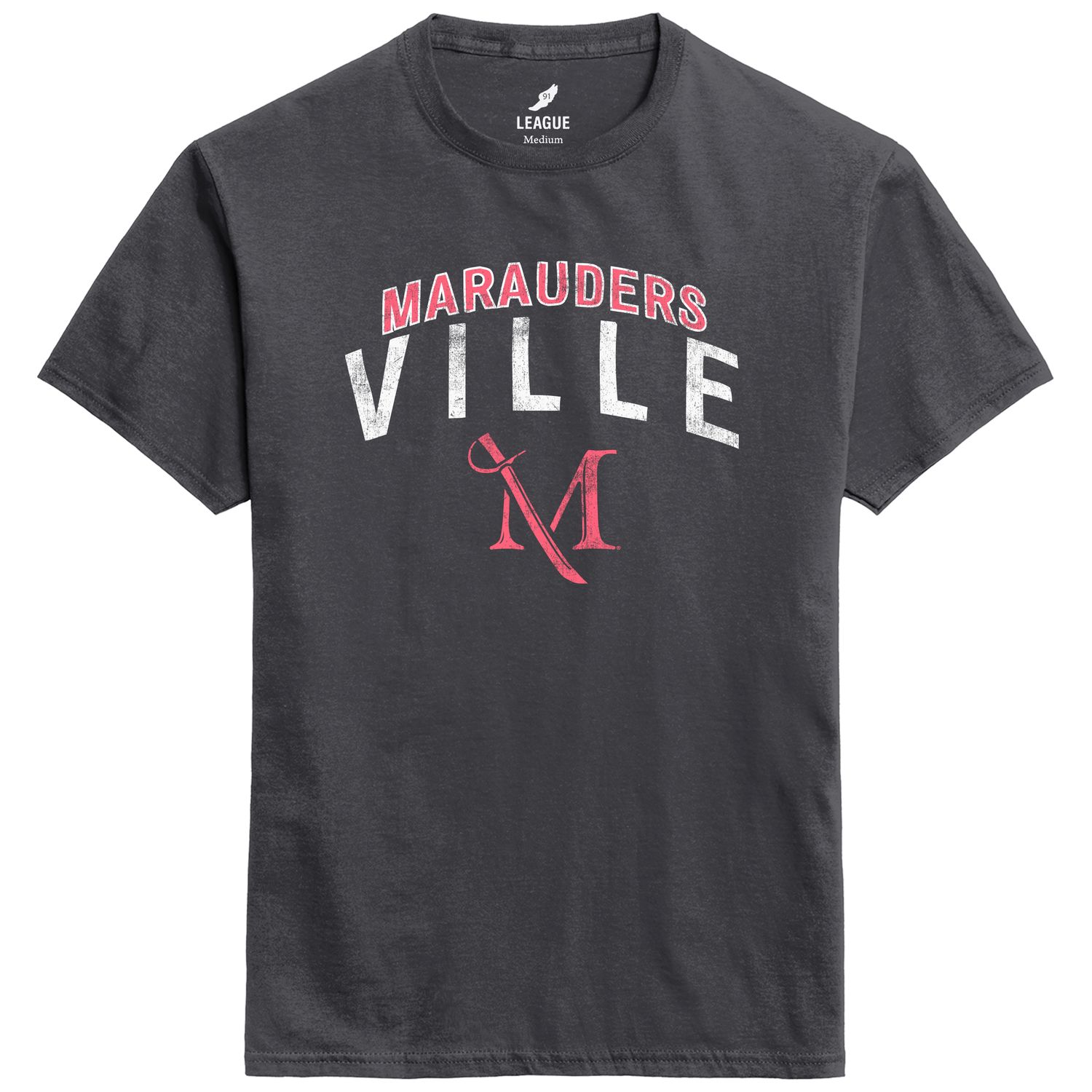 Breast Cancer Awareness Tee, Color: Charcoal Grey, Size: Small