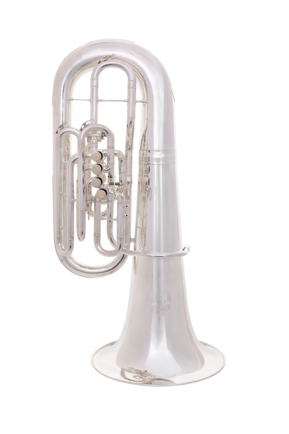 Sierman Mars 4/4 Piston F Tuba, Color: Silver Plated