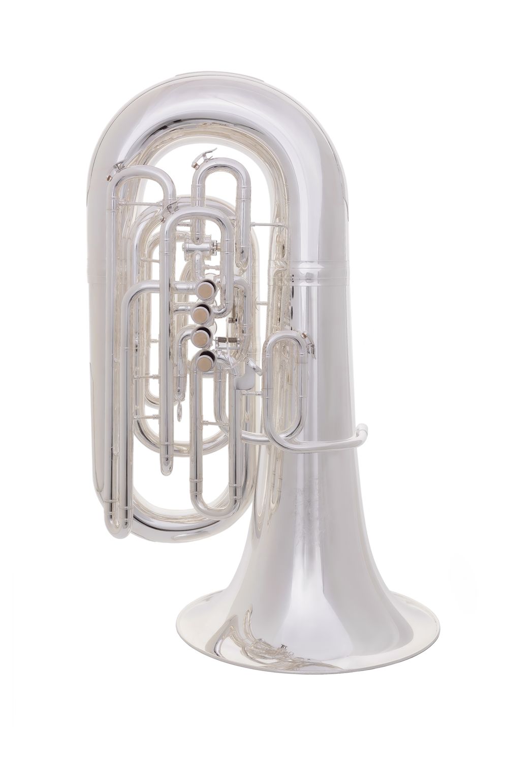 Sierman Skylark 4/4 Piston CC Tuba, Color: Silver Plated