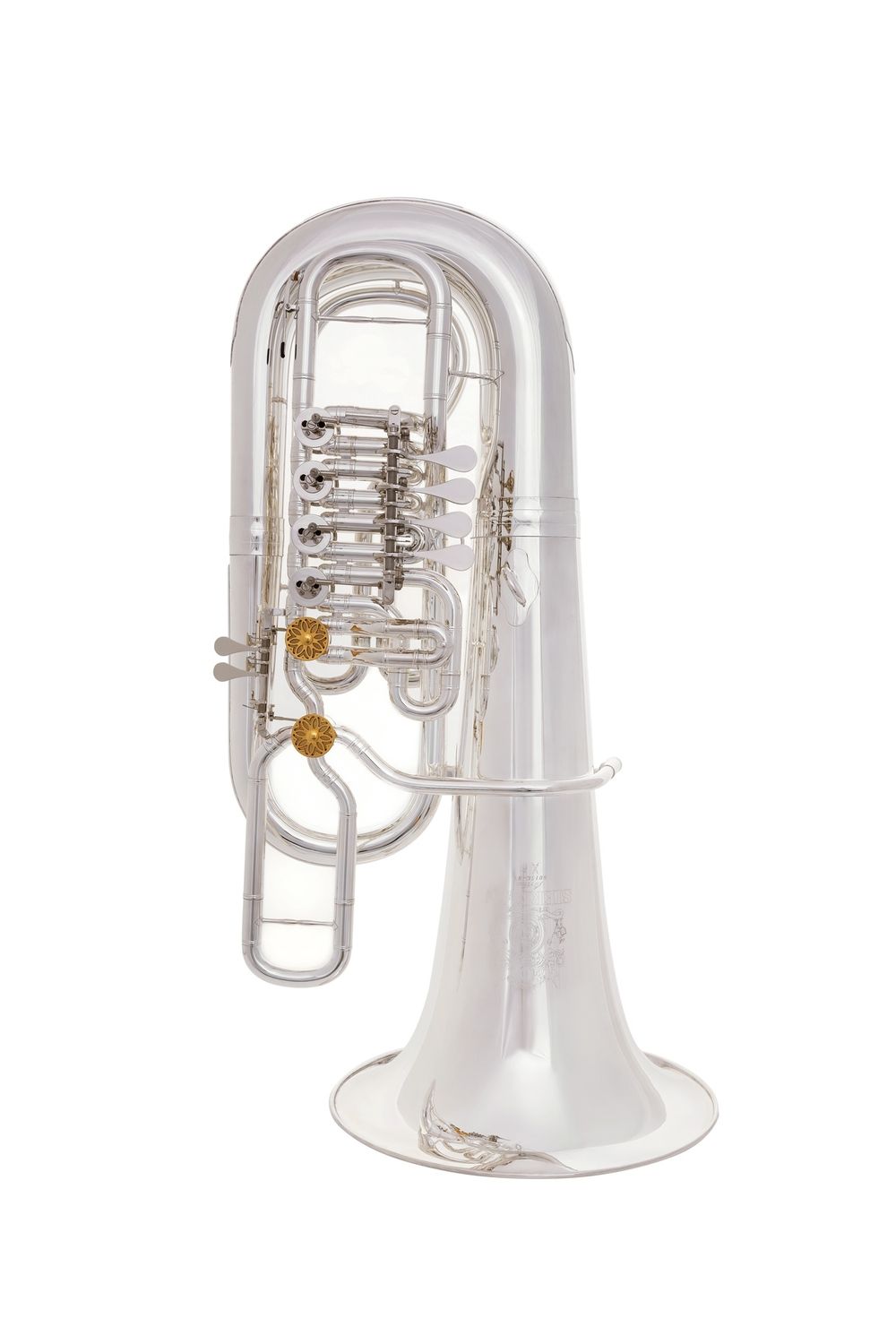 Sierman Arthur 6 Valve Rotary F Tuba, Color: Clear Lacquer Finish