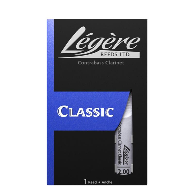 Légère Contrabass Classic Cut Clarinet Reed, Strength: 2.0