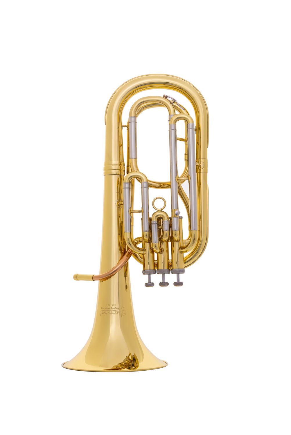 Sierman BR-600 3 Valve B-Flat Baritone, Finish: Clear Lacquer
