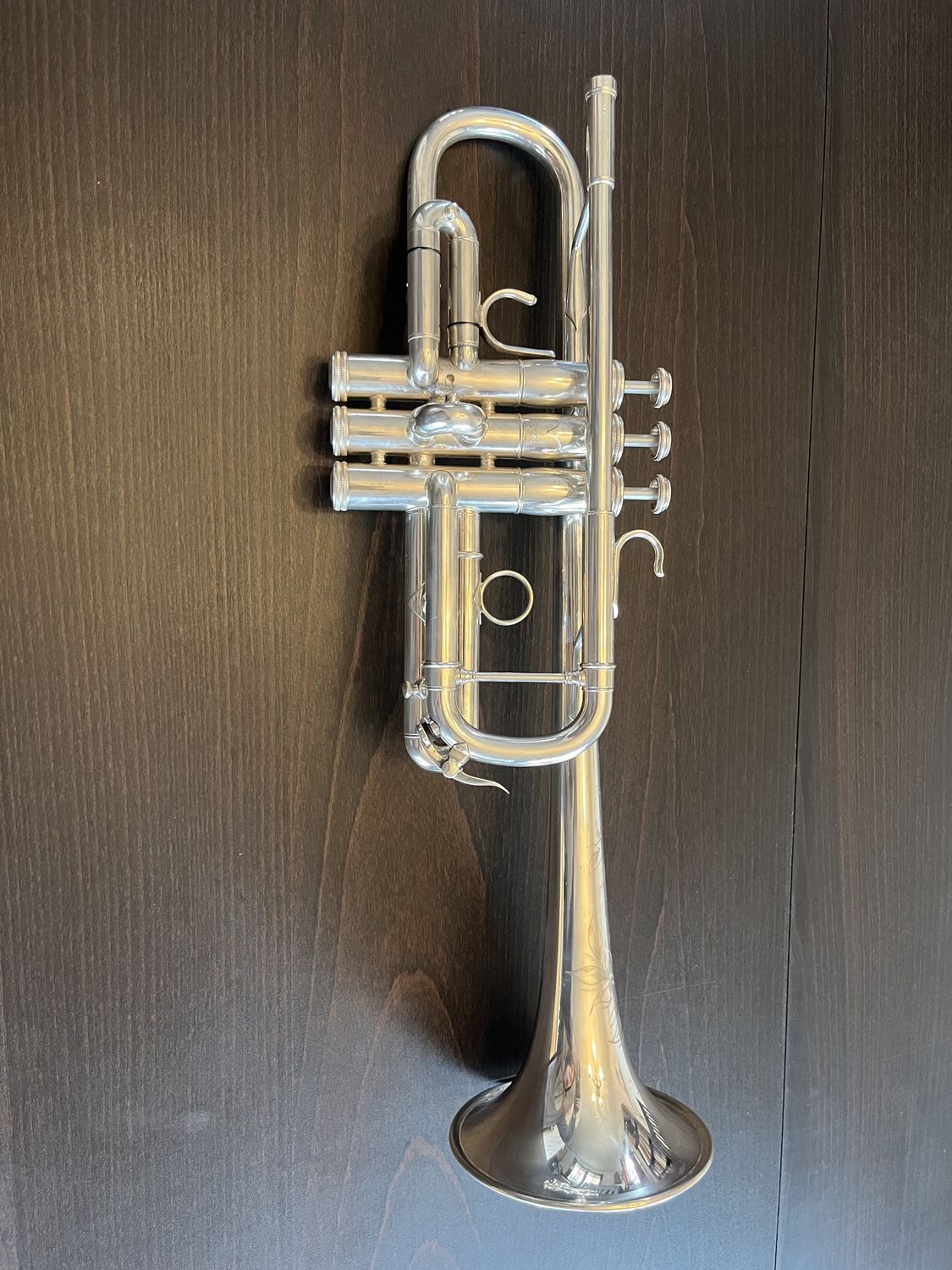 Used Shires 4F C Trumpet in Silver Plate