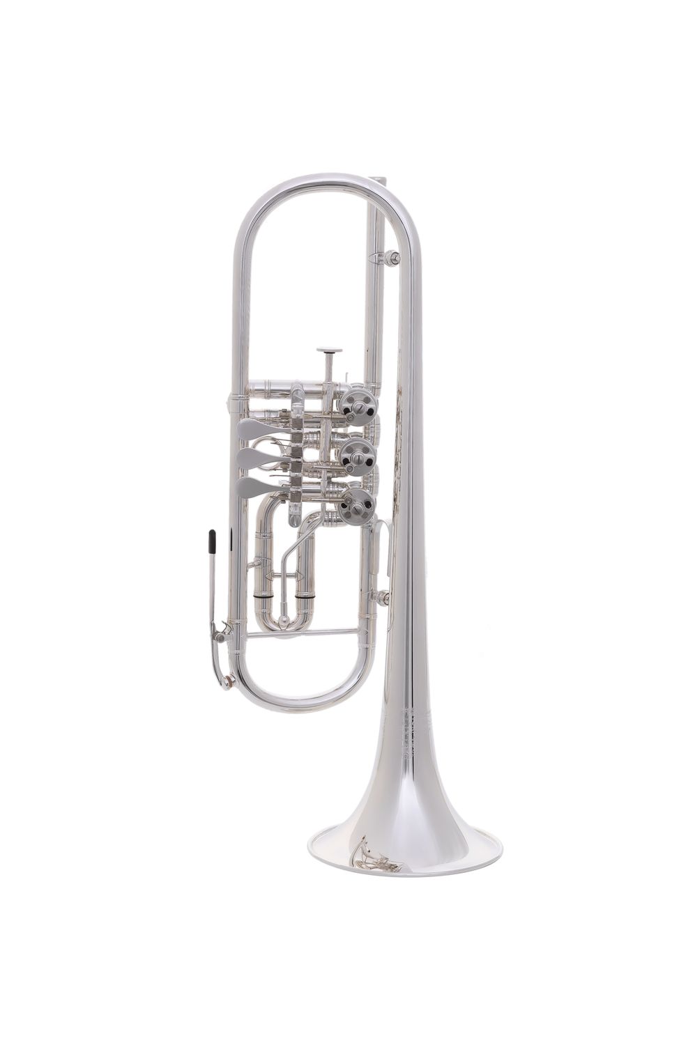 Sierman STR-8100 Rotary Valve B-Flat Trumpet, Finish: Silverplated