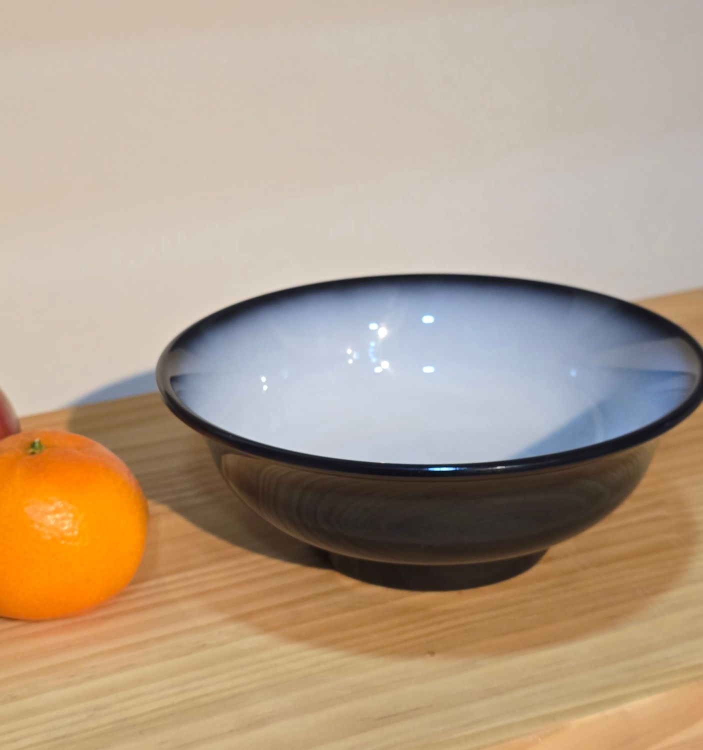 7" Bowl, Color: Smoky black and white