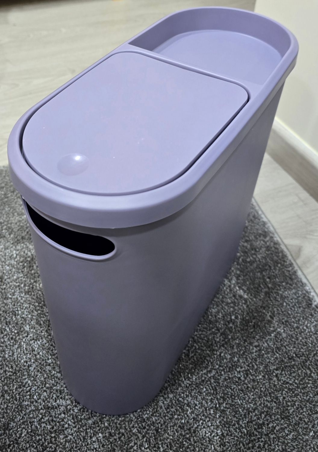Flip cover storage trash can