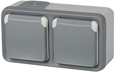 Legrand socket dubbel horizontal Splashwaterproof