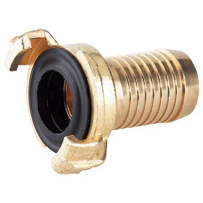 Quick coupling with hose nozzle 12.5 mm brass
