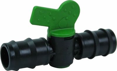 Butterfly valve for hose 16mm (inward)