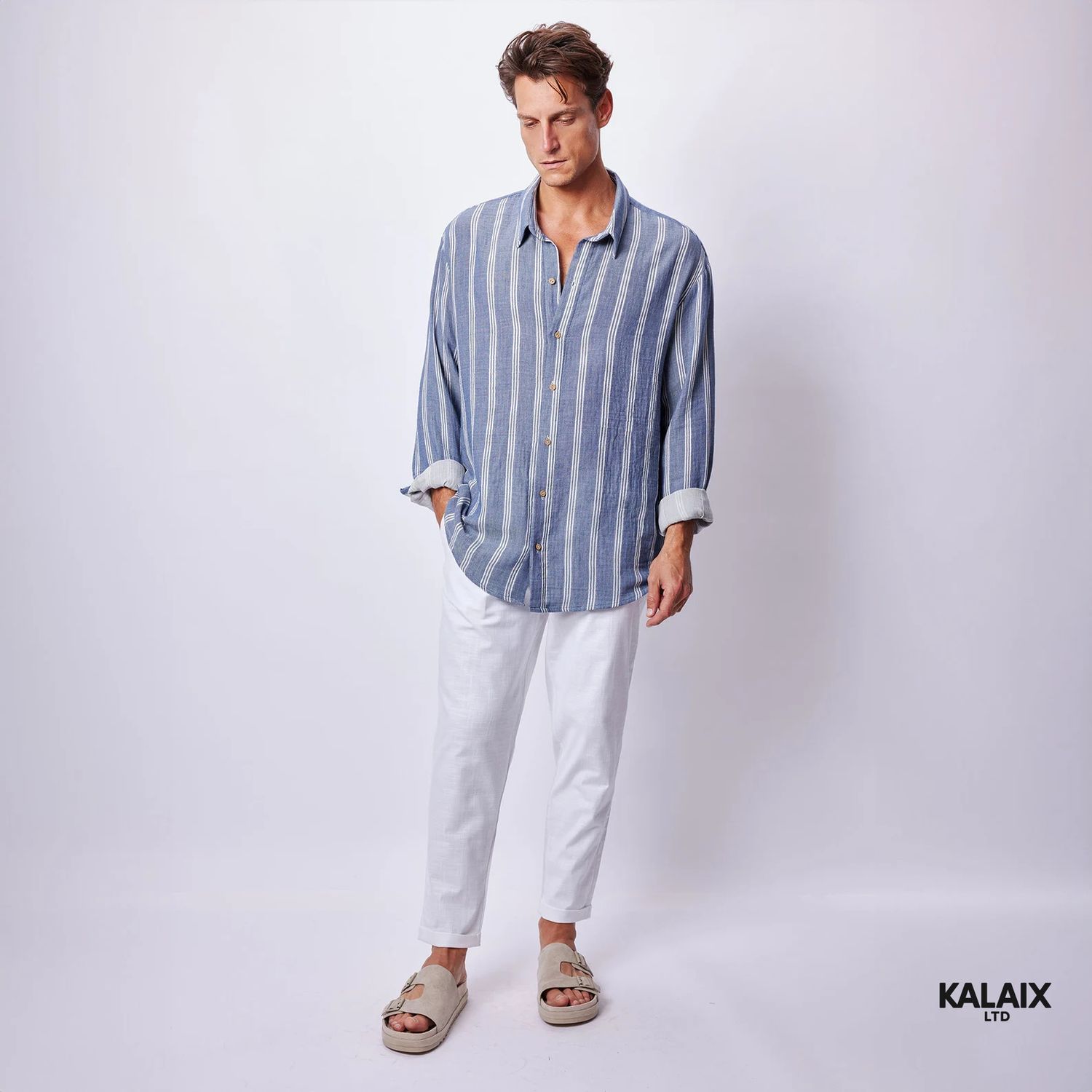 The Amalfi Linen-Blend Stripe Shirt