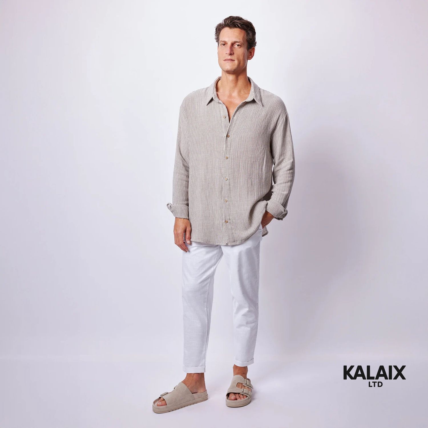 The Stone Striped Linen Shirt