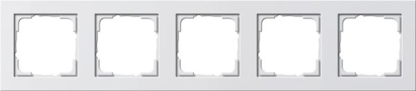 GIRA Rahmen 021529 5fach E2 reinweiss