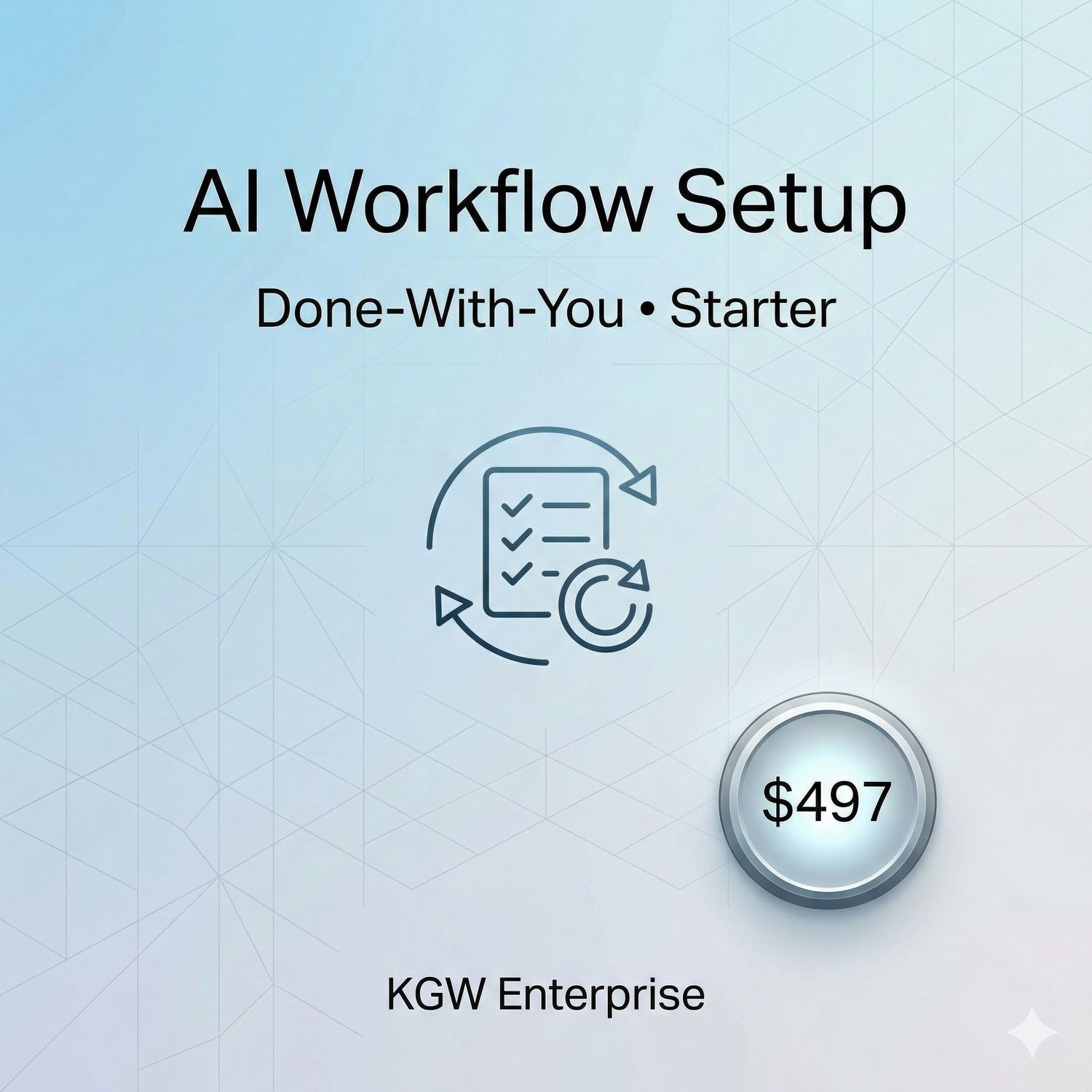 AI Workflow Setup (Done-With-You) — Starter