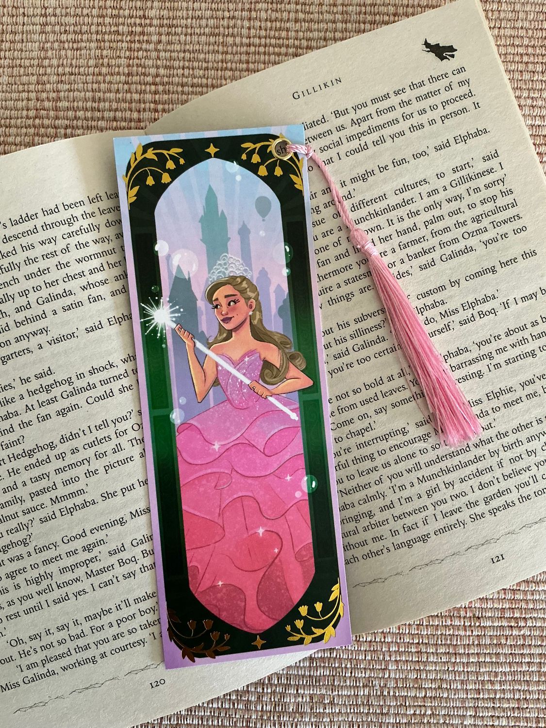 Fantasy-inspired fan art illustrated Bookmark