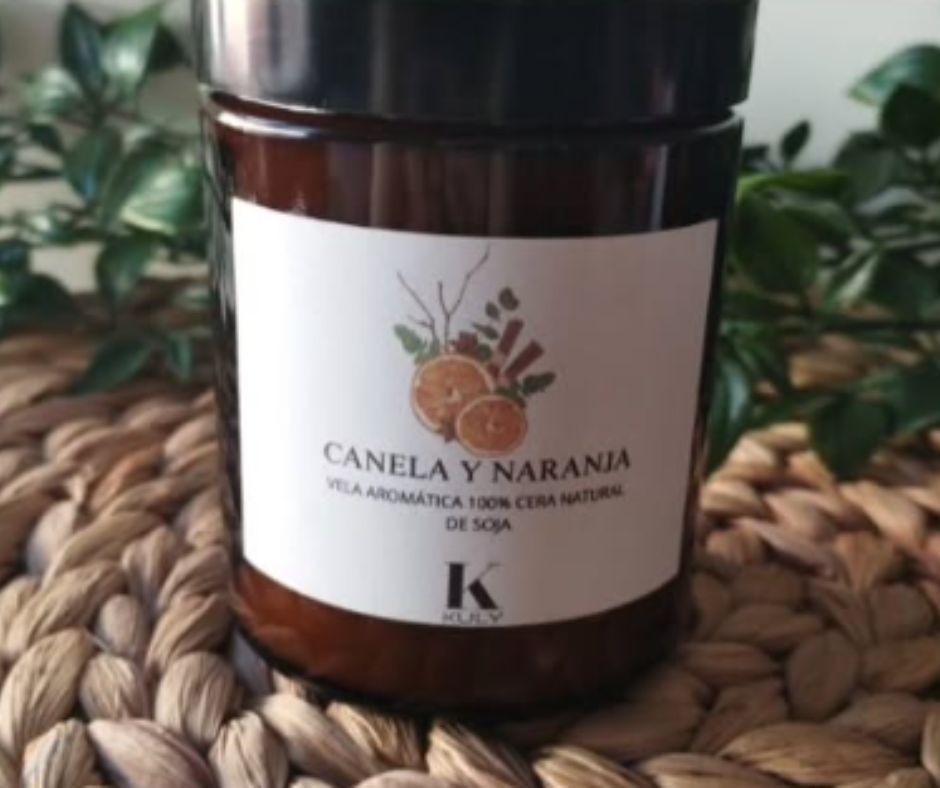 Vela Aromática “Canela y Naranja”