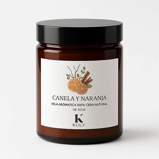 Vela Aromática “Canela y Naranja”
