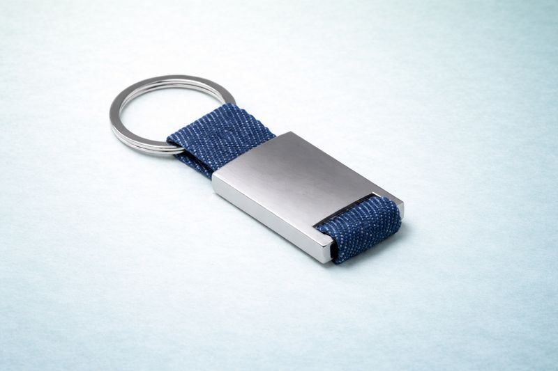 Llavero Vaquero y metal Garbado