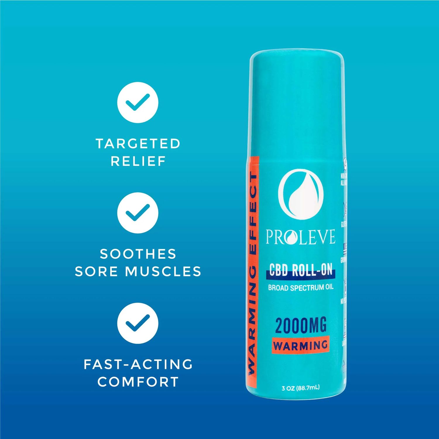 Proleve | Broad Spectrum Warming Roll-On 2000mg Proleve | Broad Spectrum Warming Roll-On 2000mg