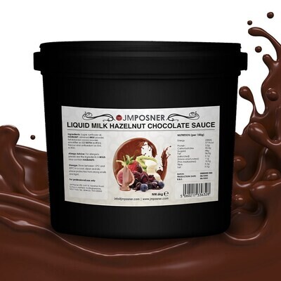 LIQUID MILK HAZELNUT CHOCOLATE SAUCE- 6KG