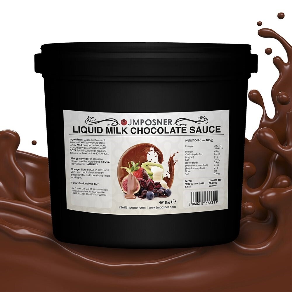 LIQUID MILK CHOCOLATE SAUCE - 6KG