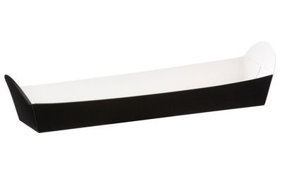 BLACK BAGUETTE TRAY X 500