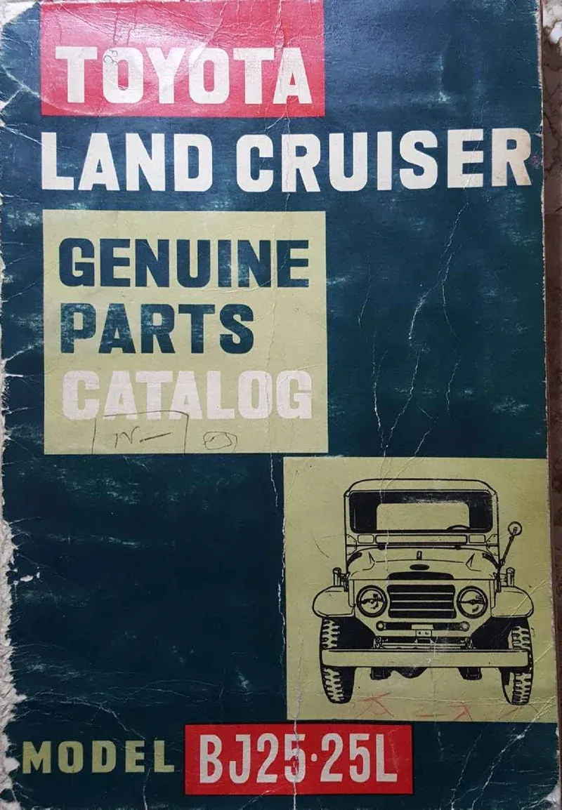 BJ25 Parts Catalog 1956